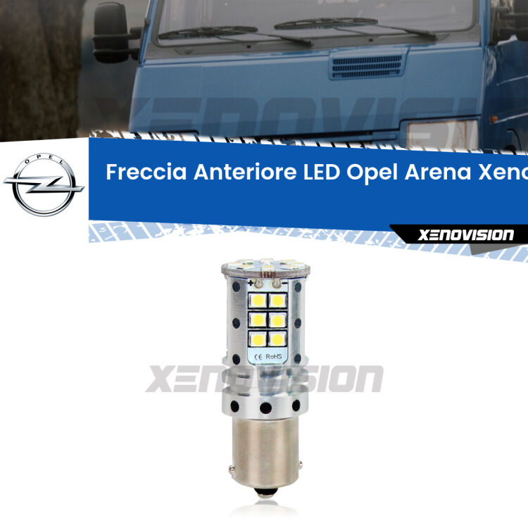 0 Freccia Anteriore LED Opel Arena: Xenovision Arrow P21W <strong>LED </strong><strong>P21W</strong><strong> p</strong><strong><strong>e</strong>r freccia anteriore Opel Arena</strong>. 8x volte più luce, No Hyperflash, dimensioni compatte. Qualità Massima.