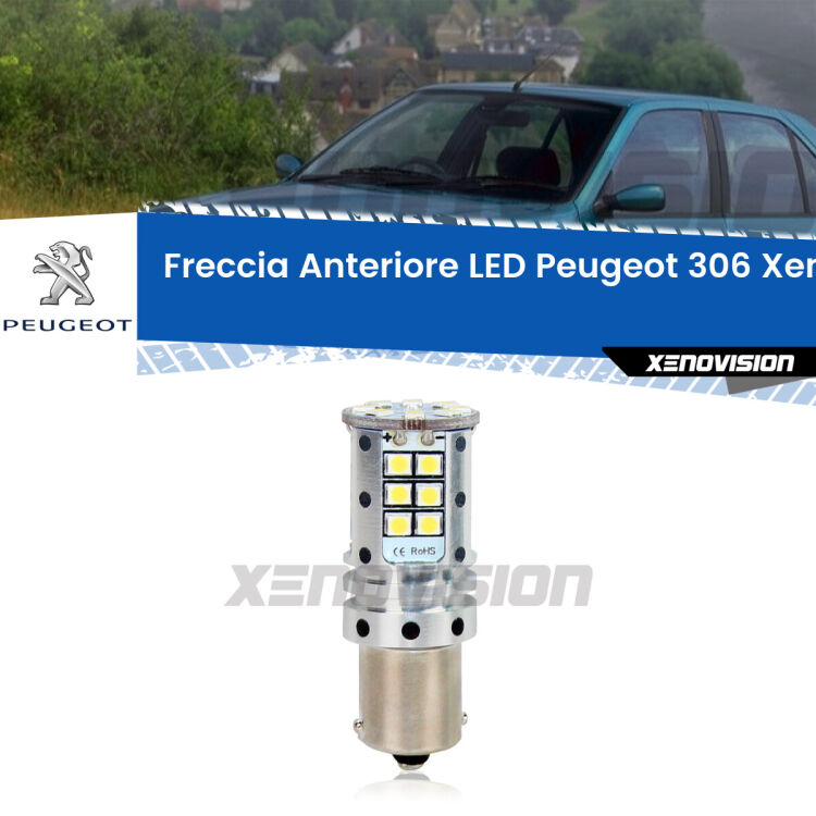 0 Freccia Anteriore LED Peugeot 306: Xenovision Arrow P21W <strong>LED </strong><strong>P21W</strong><strong> p</strong><strong><strong>e</strong>r freccia anteriore Peugeot 306</strong>. 8x volte più luce, No Hyperflash, dimensioni compatte. Qualità Massima.
