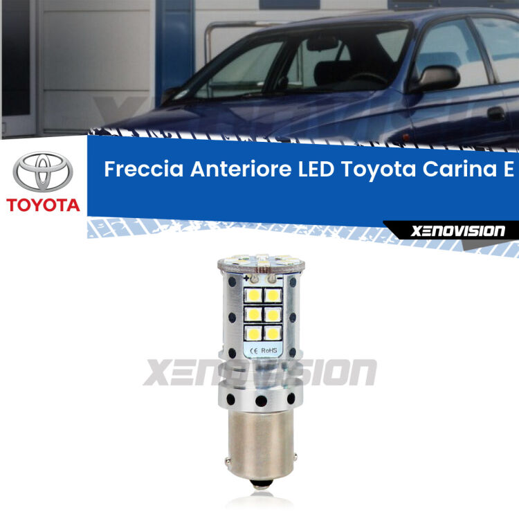 0 Freccia Anteriore LED Toyota Carina E: Xenovision Arrow P21W <strong>LED </strong><strong>P21W</strong><strong> p</strong><strong><strong>e</strong>r freccia anteriore Toyota Carina E</strong>. 8x volte più luce, No Hyperflash, dimensioni compatte. Qualità Massima.