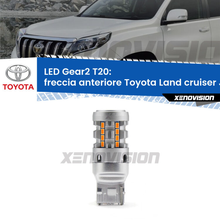0 Freccia Anteriore LED Toyota Land cruiser J200 2007 in poi: T20 Gear2 FINE SERIE: NO GARANZIA FINE SERIE: NO GARANZIA <strong>Freccia Anteriore LED no-spie per Toyota Land cruiser</strong> J200 2007 in poi. Lampada <strong>T20</strong> modello Gear2 no Hyperflash.
