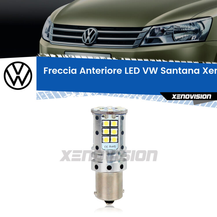 0 Freccia Anteriore LED VW Santana: Xenovision Arrow P21W <strong>LED </strong><strong>P21W</strong><strong> p</strong><strong><strong>e</strong>r freccia anteriore VW Santana</strong>. 8x volte più luce, No Hyperflash, dimensioni compatte. Qualità Massima.