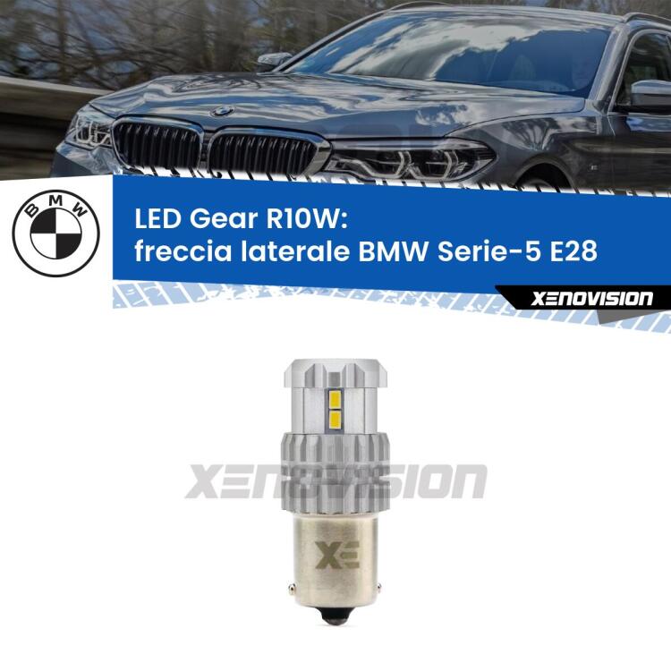 <strong>LED R10W per </strong><strong>freccia laterale BMW Serie-5 (E28) 1981 - 1988</strong><strong>. </strong> 3x più luce, compatta. Top Quality.