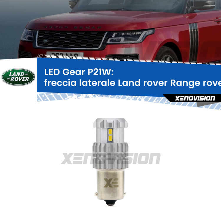<strong>LED P21W per </strong><strong>freccia laterale Land rover Range rover (Mk1) prima serie</strong><strong>. </strong>Richiede resistenze per eliminare lampeggio rapido, 3x più luce, compatta. Top Quality.

<strong>Freccia laterale LED per Land rover Range rover</strong> Mk1 prima serie. Lampada <strong>P21W</strong>. Usa delle resistenze per eliminare lampeggio rapido.