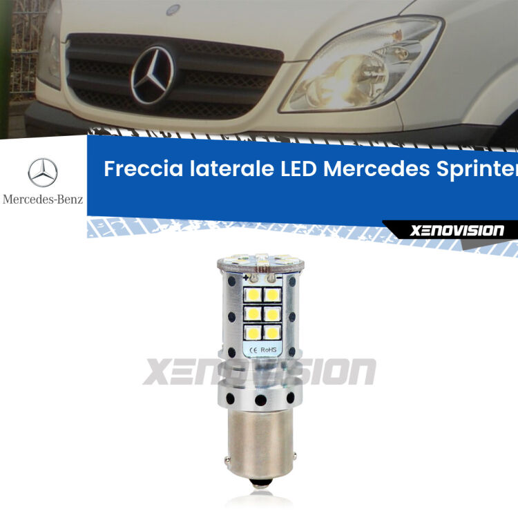 0 Freccia laterale LED Mercedes Sprinter: Xenovision Arrow P21W <strong>LED </strong><strong>P21W</strong><strong> p</strong><strong><strong>e</strong>r freccia laterale Mercedes Sprinter</strong>. 8x volte più luce, No Hyperflash, dimensioni compatte. Qualità Massima.