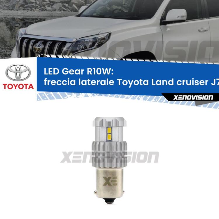 0 Freccia laterale LED Toyota Land cruiser J70 1984 - 1996: R10W Gear <strong>LED R10W per </strong><strong>freccia laterale Toyota Land cruiser (J70) 1984 - 1996</strong><strong>. </strong> 3x più luce, compatta. Top Quality.