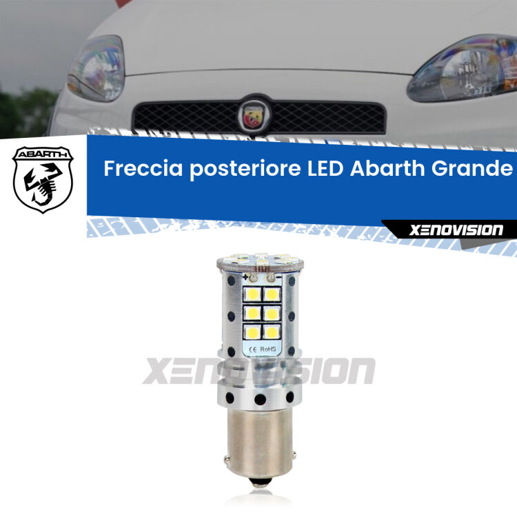 0 Freccia posteriore LED Abarth Grande punto: Xenovision Arrow P21W <strong>LED </strong><strong>P21W</strong><strong> p</strong><strong><strong>e</strong>r freccia posteriore Abarth Grande punto</strong>. 8x volte più luce, No Hyperflash, dimensioni compatte. Qualità Massima.