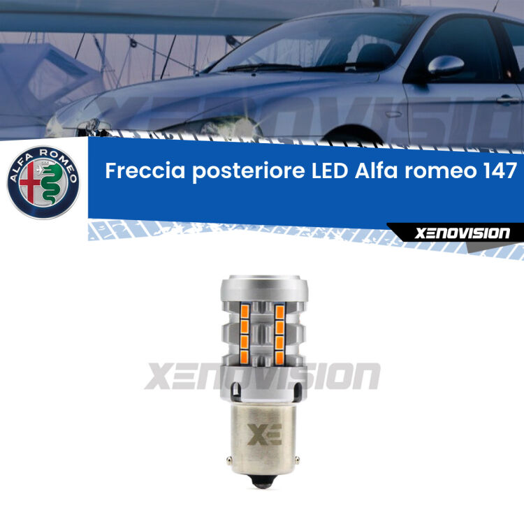 <strong>LED&nbsp;</strong><strong>P21W</strong><strong>&nbsp;p</strong><strong><strong>e</strong>r freccia posteriore Alfa romeo 147</strong>. 5x volte pi&ugrave; luce, No Hyperflash, dimensioni compatte. Qualit&agrave; Massima.