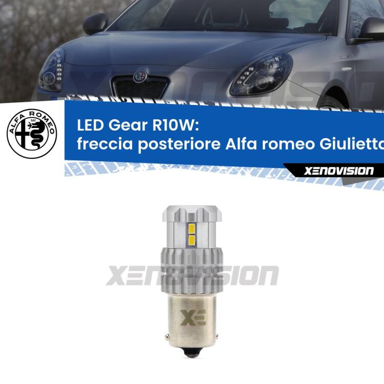 <strong>LED R10W per </strong><strong>Freccia posteriore Alfa romeo Giulietta  2010 in poi</strong><strong>. </strong> 3x più luce, compatta. Top Quality.