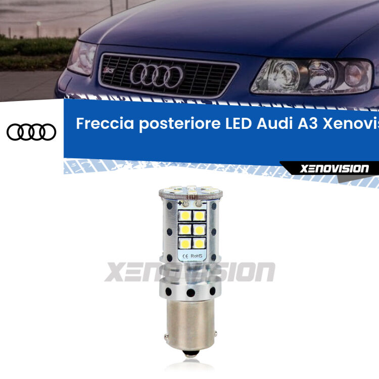 0 Freccia posteriore LED Audi A3: Xenovision Arrow P21W <strong>LED </strong><strong>P21W</strong><strong> p</strong><strong><strong>e</strong>r freccia posteriore Audi A3</strong>. 8x volte più luce, No Hyperflash, dimensioni compatte. Qualità Massima.