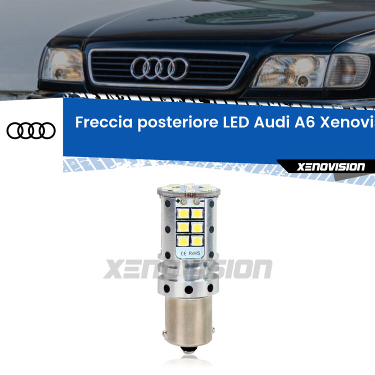 0 Freccia posteriore LED Audi A6: Xenovision Arrow P21W <strong>LED </strong><strong>P21W</strong><strong> p</strong><strong><strong>e</strong>r freccia posteriore Audi A6</strong>. 8x volte più luce, No Hyperflash, dimensioni compatte. Qualità Massima.