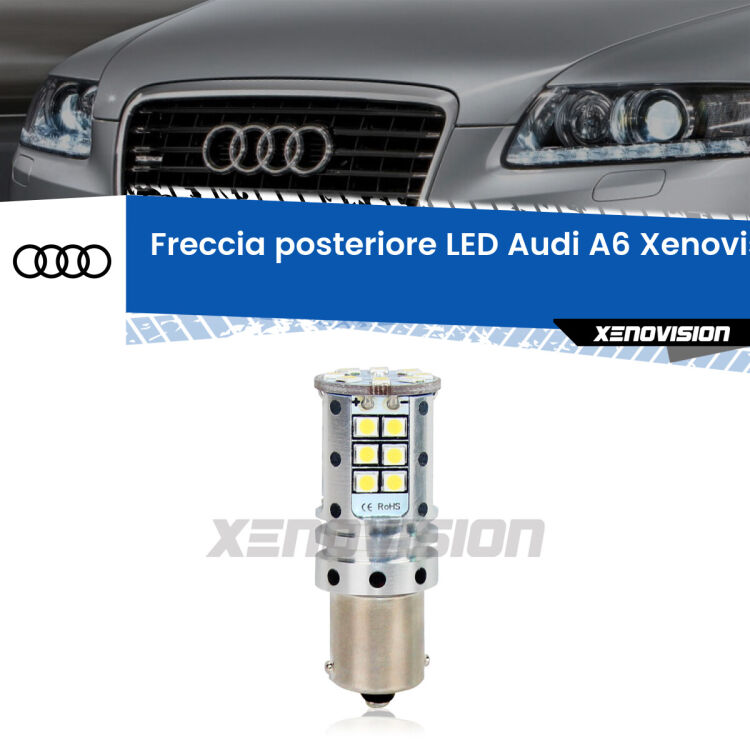 0 Freccia posteriore LED Audi A6: Xenovision Arrow P21W <strong>LED </strong><strong>P21W</strong><strong> p</strong><strong><strong>e</strong>r freccia posteriore Audi A6</strong>. 8x volte più luce, No Hyperflash, dimensioni compatte. Qualità Massima.