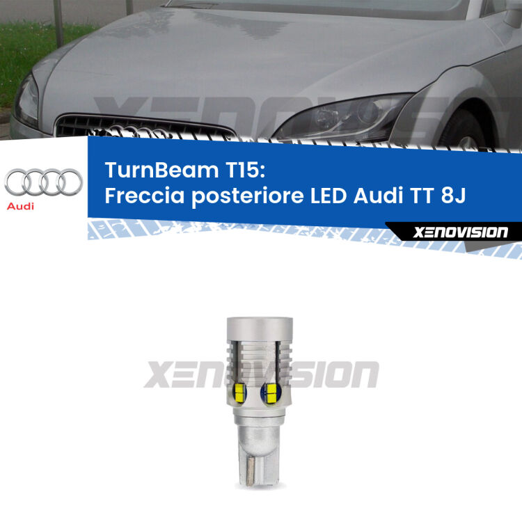 <strong>LED freccia posteriore Audi TT </strong>8J. Una lampada LED T15 per Frecce, ottima resa in ogni direzione, Qualità Massima.