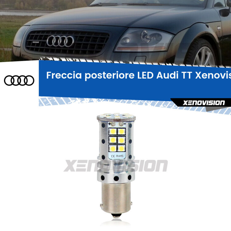 0 Freccia posteriore LED Audi TT: Xenovision Arrow P21W <strong>LED </strong><strong>P21W</strong><strong> p</strong><strong><strong>e</strong>r freccia posteriore Audi TT</strong>. 8x volte più luce, No Hyperflash, dimensioni compatte. Qualità Massima.
