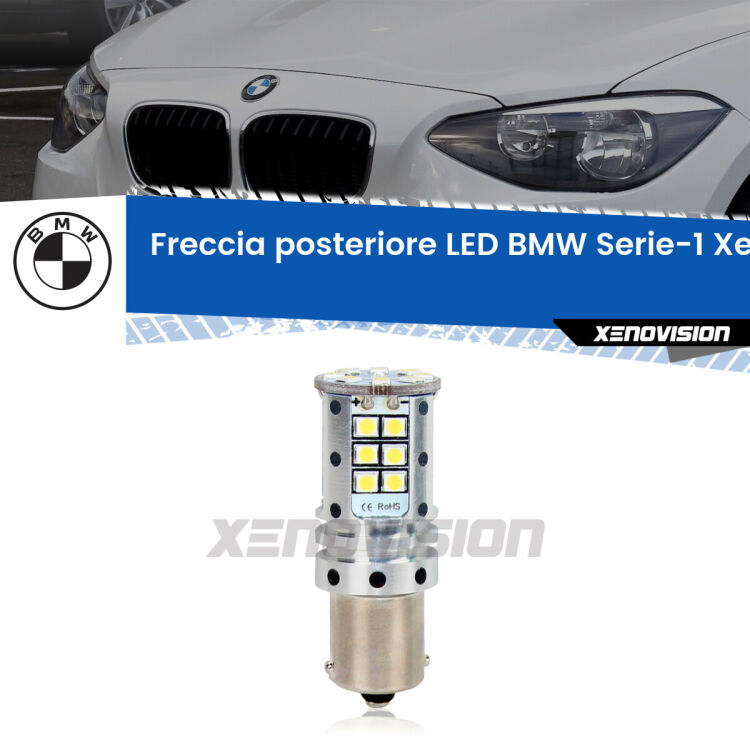 0 Freccia posteriore LED BMW Serie-1: Xenovision Arrow P21W <strong>LED </strong><strong>P21W</strong><strong> p</strong><strong><strong>e</strong>r freccia posteriore BMW Serie-1</strong>. 8x volte più luce, No Hyperflash, dimensioni compatte. Qualità Massima.