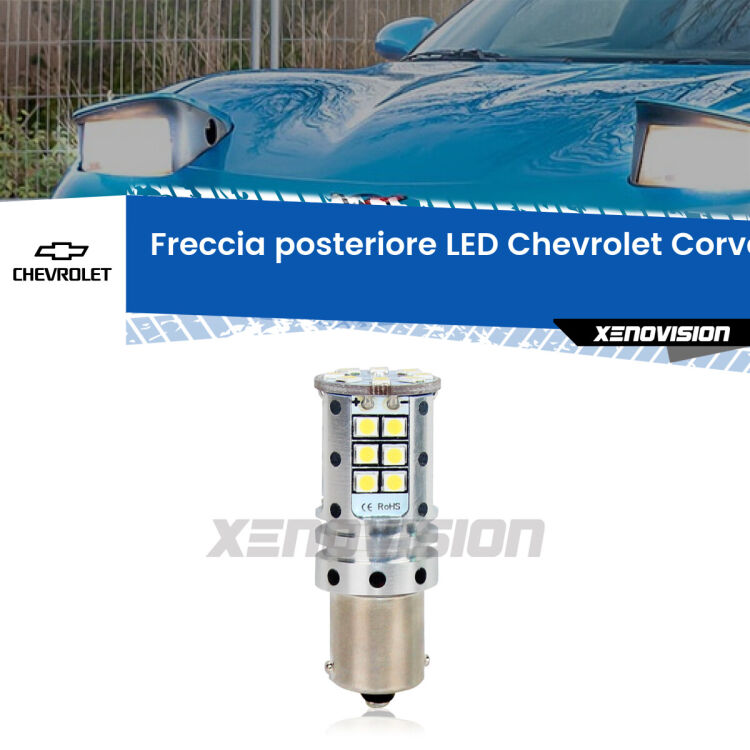 0 Freccia posteriore LED Chevrolet Corvette: Xenovision Arrow P21W <strong>LED </strong><strong>P21W</strong><strong> p</strong><strong><strong>e</strong>r freccia posteriore Chevrolet Corvette</strong>. 8x volte più luce, No Hyperflash, dimensioni compatte. Qualità Massima.