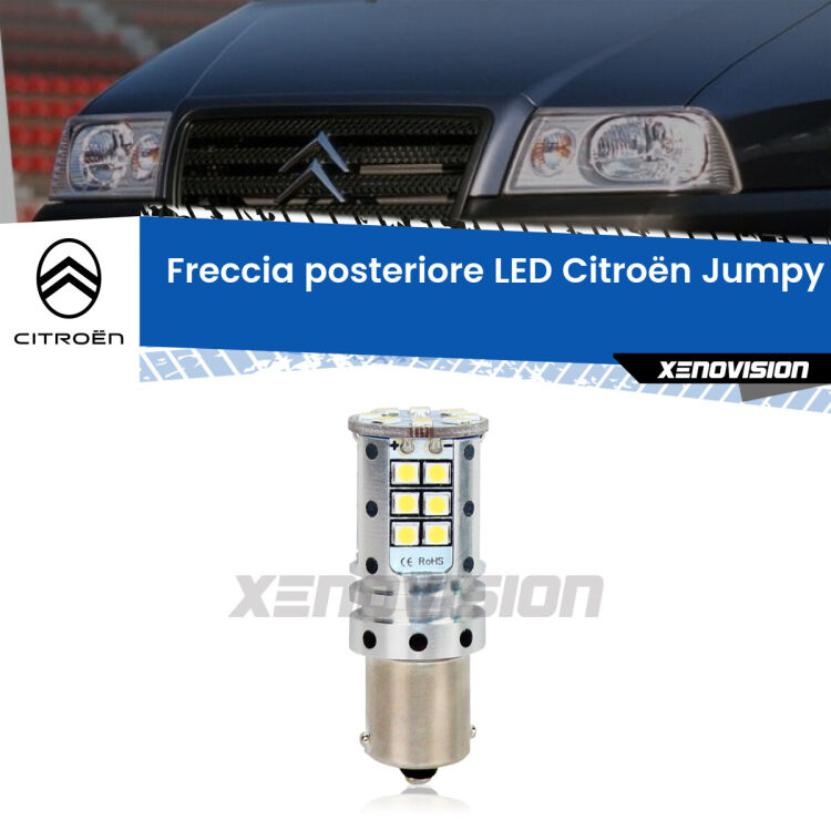 0 Freccia posteriore LED Citroën Jumpy: Xenovision Arrow P21W <strong>LED </strong><strong>P21W</strong><strong> p</strong><strong><strong>e</strong>r freccia posteriore Citroën Jumpy</strong>. 8x volte più luce, No Hyperflash, dimensioni compatte. Qualità Massima.