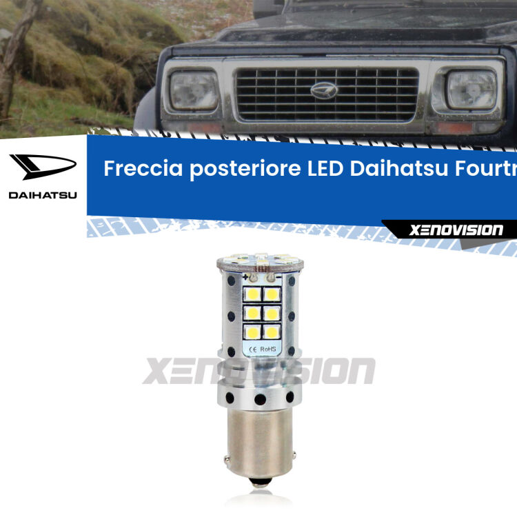 0 Freccia posteriore LED Daihatsu Fourtrak: Xenovision Arrow P21W <strong>LED </strong><strong>P21W</strong><strong> p</strong><strong><strong>e</strong>r freccia posteriore Daihatsu Fourtrak</strong>. 8x volte più luce, No Hyperflash, dimensioni compatte. Qualità Massima.