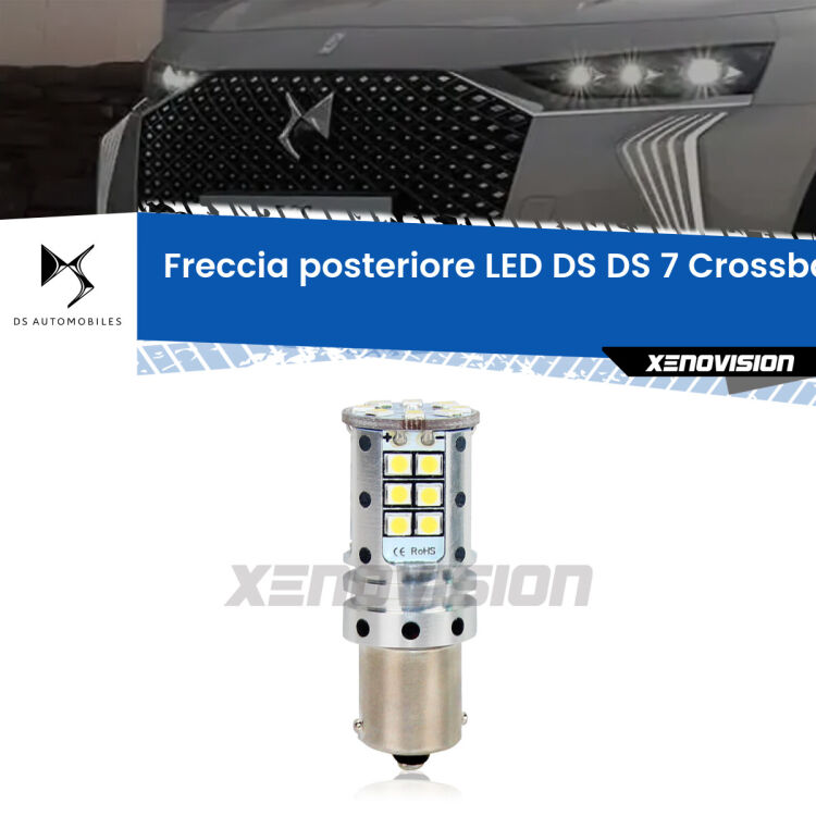 0 Freccia posteriore LED DS DS 7 Crossback: Xenovision Arrow P21W <strong>LED </strong><strong>P21W</strong><strong> p</strong><strong><strong>e</strong>r freccia posteriore DS DS 7 Crossback</strong>. 8x volte più luce, No Hyperflash, dimensioni compatte. Qualità Massima.