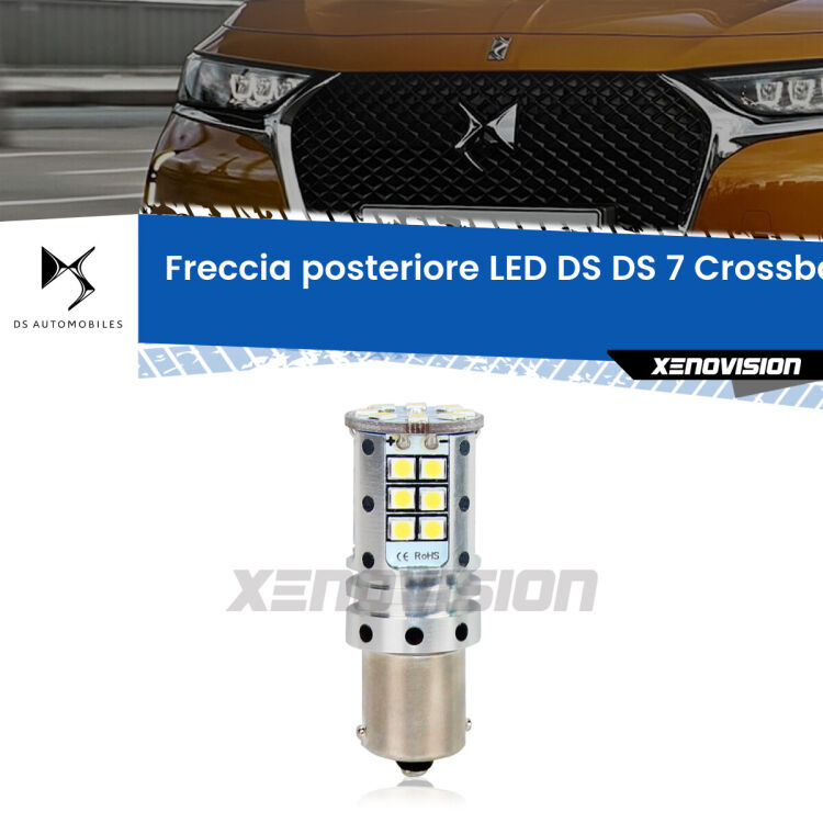 0 Freccia posteriore LED DS DS 7 Crossback: Xenovision Arrow P21W <strong>LED </strong><strong>P21W</strong><strong> p</strong><strong><strong>e</strong>r freccia posteriore DS DS 7 Crossback</strong>. 8x volte più luce, No Hyperflash, dimensioni compatte. Qualità Massima.