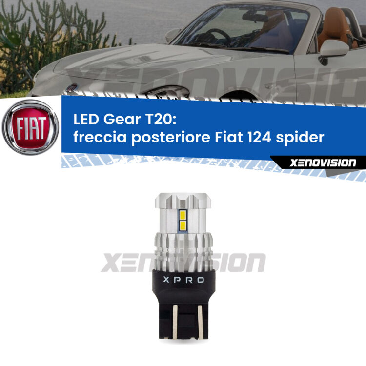 <strong>Freccia posteriore LED per Fiat 124 spider</strong>  2016 in poi. Lampada <strong>T20</strong> modello Gear1, non canbus.