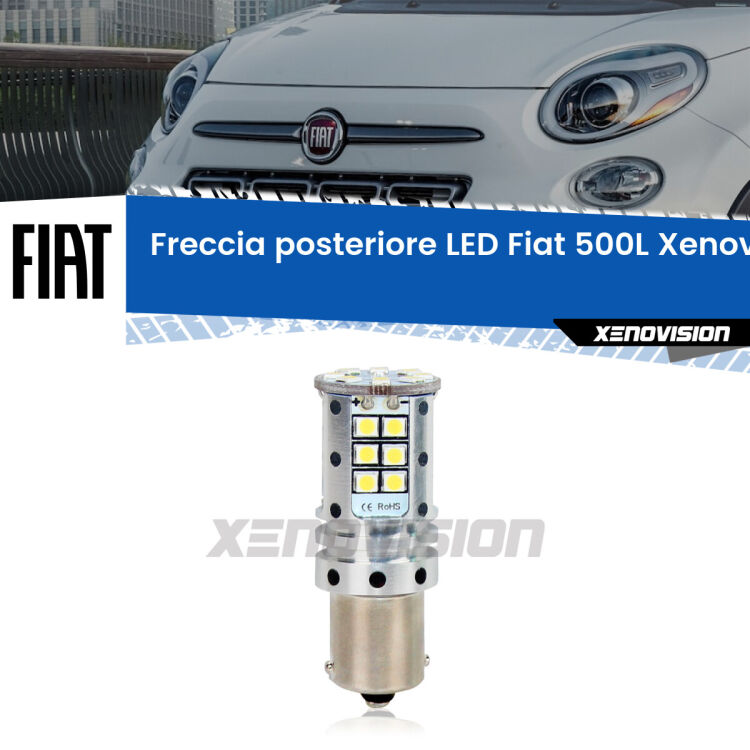 0 Freccia posteriore LED Fiat 500L: Xenovision Arrow P21W <strong>LED </strong><strong>P21W</strong><strong> p</strong><strong><strong>e</strong>r freccia posteriore Fiat 500L</strong>. 8x volte più luce, No Hyperflash, dimensioni compatte. Qualità Massima.