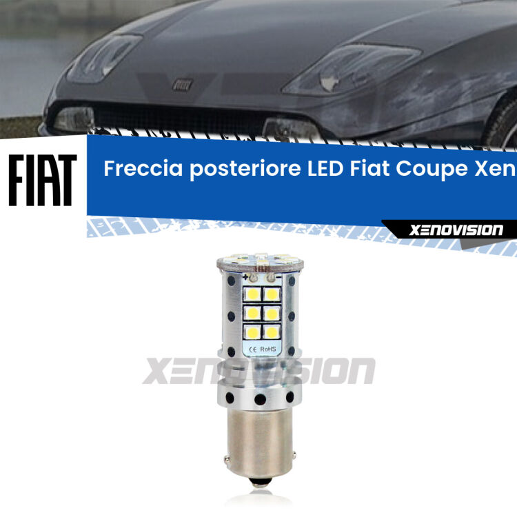 0 Freccia posteriore LED Fiat Coupe: Xenovision Arrow P21W <strong>LED </strong><strong>P21W</strong><strong> p</strong><strong><strong>e</strong>r freccia posteriore Fiat Coupe</strong>. 8x volte più luce, No Hyperflash, dimensioni compatte. Qualità Massima.