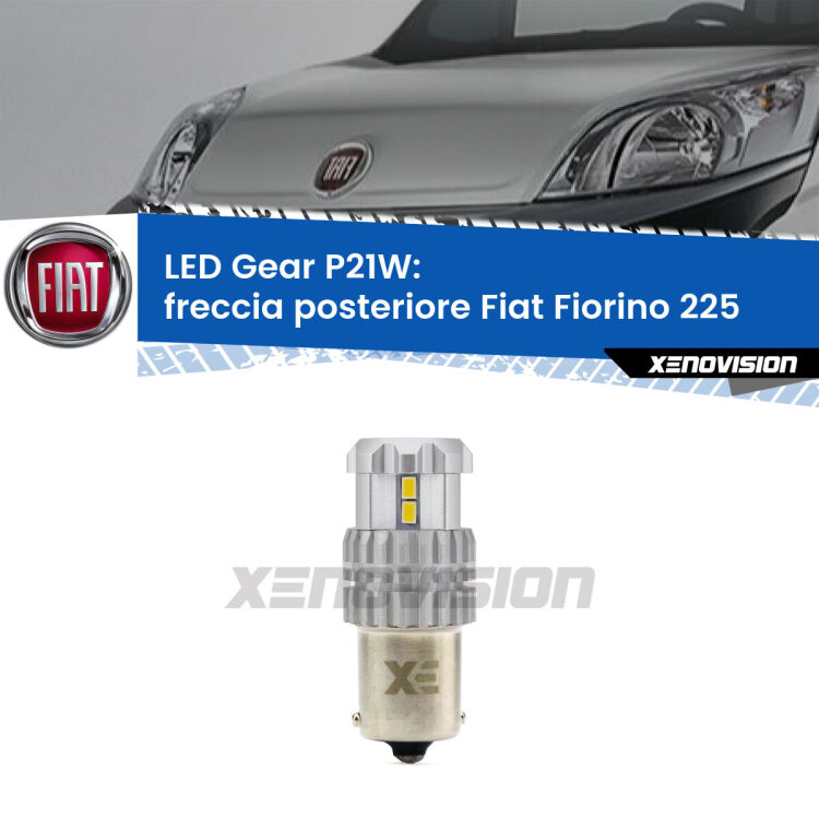<strong>LED P21W per </strong><strong>Freccia posteriore Fiat Fiorino (225) 2008 - 2021</strong><strong>. </strong>Richiede resistenze per eliminare lampeggio rapido, 3x più luce, compatta. Top Quality.

<strong>Freccia posteriore LED per Fiat Fiorino</strong> 225 2008 - 2021. Lampada <strong>P21W</strong>. Usa delle resistenze per eliminare lampeggio rapido.