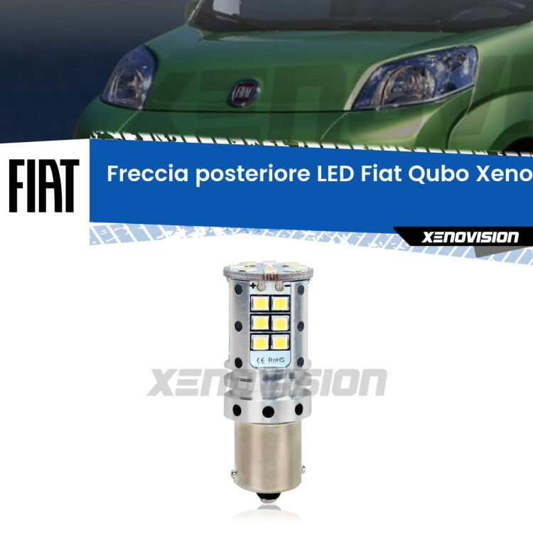 0 Freccia posteriore LED Fiat Qubo: Xenovision Arrow P21W <strong>LED </strong><strong>P21W</strong><strong> p</strong><strong><strong>e</strong>r freccia posteriore Fiat Qubo</strong>. 8x volte più luce, No Hyperflash, dimensioni compatte. Qualità Massima.