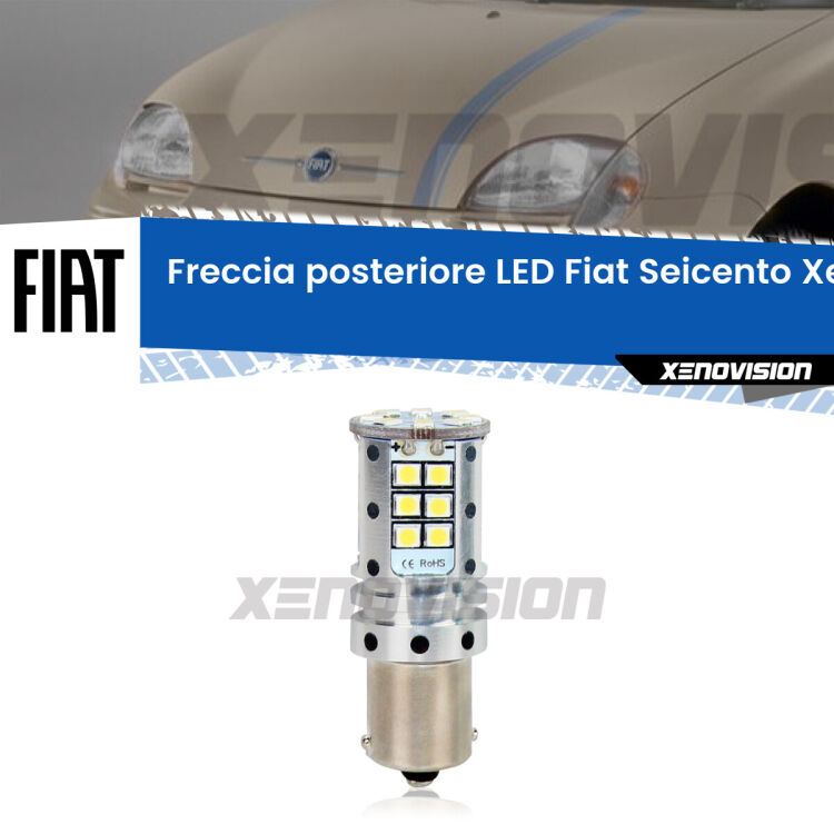 0 Freccia posteriore LED Fiat Seicento: Xenovision Arrow P21W <strong>LED </strong><strong>P21W</strong><strong> p</strong><strong><strong>e</strong>r freccia posteriore Fiat Seicento</strong>. 8x volte più luce, No Hyperflash, dimensioni compatte. Qualità Massima.