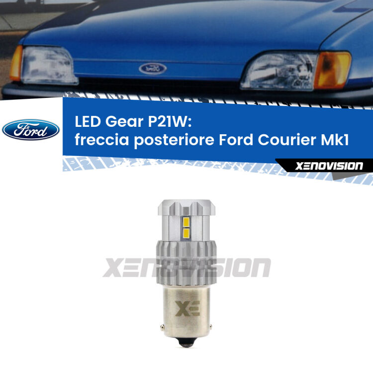 <strong>LED P21W per </strong><strong>Freccia posteriore Ford Courier (Mk1) 1991 - 1995</strong><strong>. </strong>Richiede resistenze per eliminare lampeggio rapido, 3x più luce, compatta. Top Quality.

<strong>Freccia posteriore LED per Ford Courier</strong> Mk1 1991 - 1995. Lampada <strong>P21W</strong>. Usa delle resistenze per eliminare lampeggio rapido.