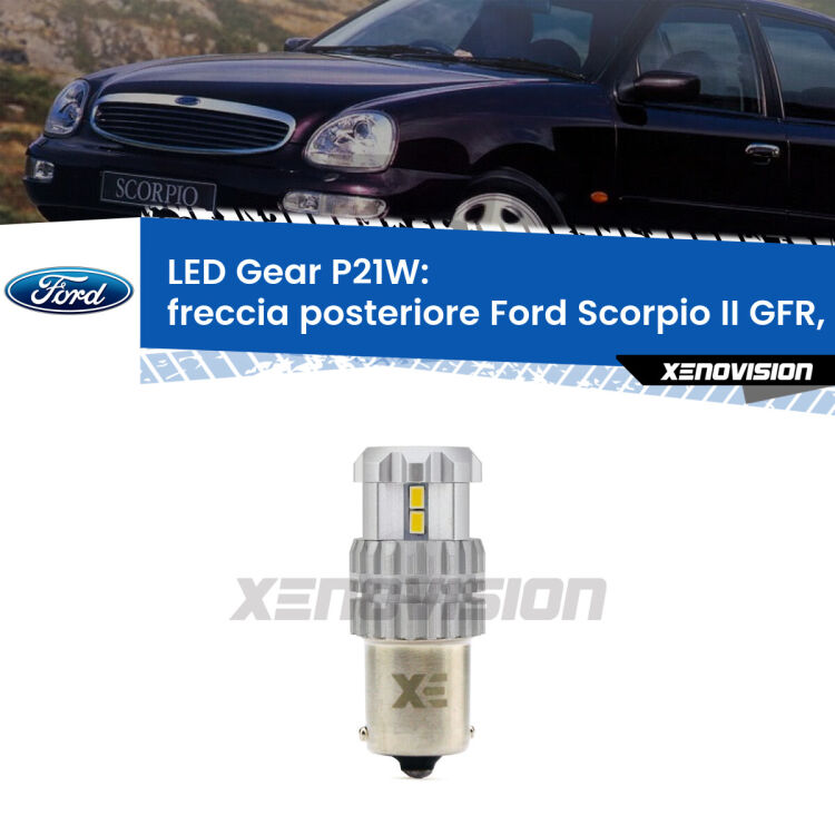<strong>LED P21W per </strong><strong>Freccia posteriore Ford Scorpio II (GFR, GGR) 1994 - 1998</strong><strong>. </strong>Richiede resistenze per eliminare lampeggio rapido, 3x più luce, compatta. Top Quality.

<strong>Freccia posteriore LED per Ford Scorpio II</strong> GFR, GGR 1994 - 1998. Lampada <strong>P21W</strong>. Usa delle resistenze per eliminare lampeggio rapido.