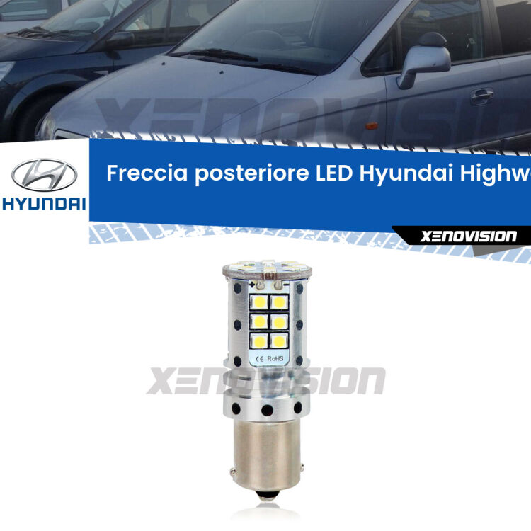 0 Freccia posteriore LED Hyundai Highway: Xenovision Arrow P21W <strong>LED </strong><strong>P21W</strong><strong> p</strong><strong><strong>e</strong>r freccia posteriore Hyundai Highway</strong>. 8x volte più luce, No Hyperflash, dimensioni compatte. Qualità Massima.