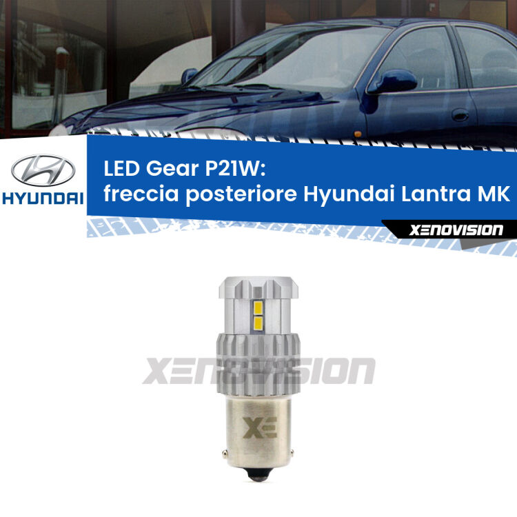 <strong>LED P21W per </strong><strong>Freccia posteriore Hyundai Lantra MK II (J-2) 1995 - 2000</strong><strong>. </strong>Richiede resistenze per eliminare lampeggio rapido, 3x più luce, compatta. Top Quality.

<strong>Freccia posteriore LED per Hyundai Lantra MK II</strong> J-2 1995 - 2000. Lampada <strong>P21W</strong>. Usa delle resistenze per eliminare lampeggio rapido.
