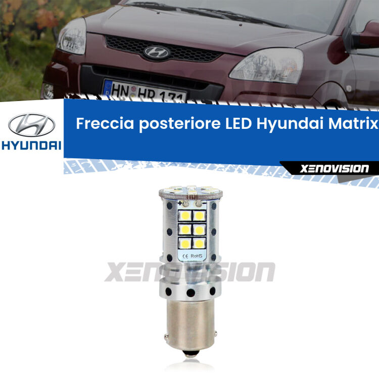 0 Freccia posteriore LED Hyundai Matrix: Xenovision Arrow P21W <strong>LED </strong><strong>P21W</strong><strong> p</strong><strong><strong>e</strong>r freccia posteriore Hyundai Matrix</strong>. 8x volte più luce, No Hyperflash, dimensioni compatte. Qualità Massima.