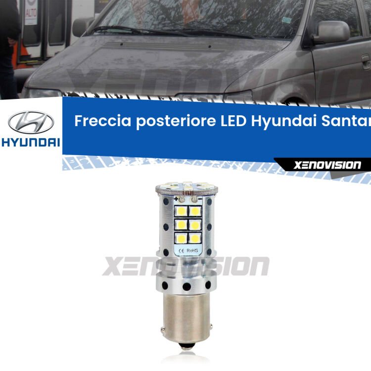 0 Freccia posteriore LED Hyundai Santamo: Xenovision Arrow P21W <strong>LED </strong><strong>P21W</strong><strong> p</strong><strong><strong>e</strong>r freccia posteriore Hyundai Santamo</strong>. 8x volte più luce, No Hyperflash, dimensioni compatte. Qualità Massima.