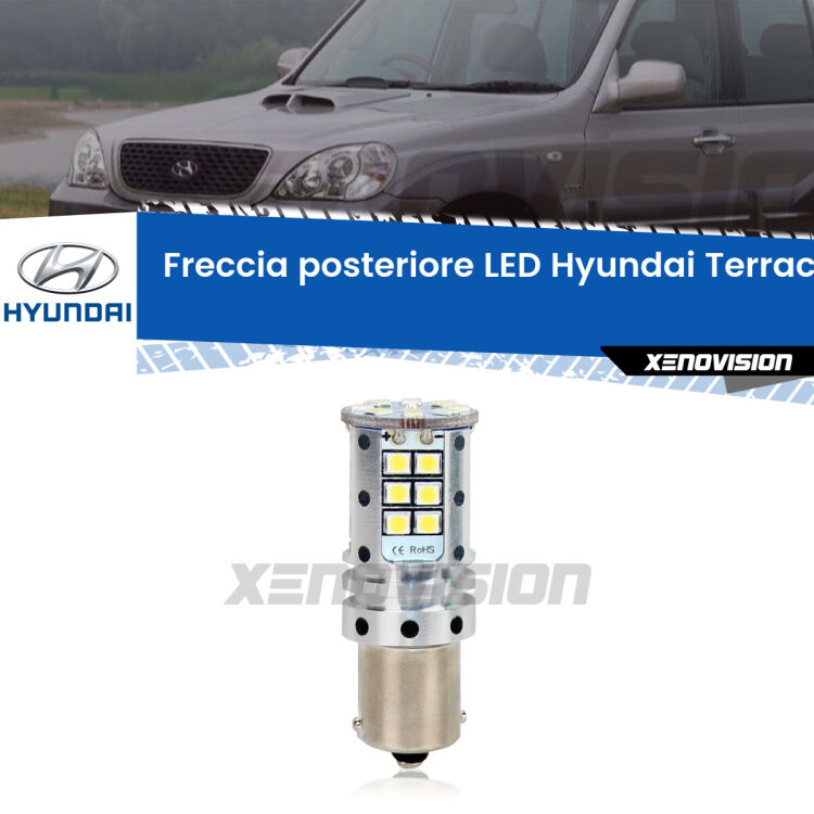 0 Freccia posteriore LED Hyundai Terracan: Xenovision Arrow P21W <strong>LED </strong><strong>P21W</strong><strong> p</strong><strong><strong>e</strong>r freccia posteriore Hyundai Terracan</strong>. 8x volte più luce, No Hyperflash, dimensioni compatte. Qualità Massima.
