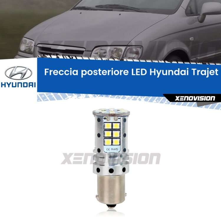 0 Freccia posteriore LED Hyundai Trajet: Xenovision Arrow P21W <strong>LED </strong><strong>P21W</strong><strong> p</strong><strong><strong>e</strong>r freccia posteriore Hyundai Trajet</strong>. 8x volte più luce, No Hyperflash, dimensioni compatte. Qualità Massima.