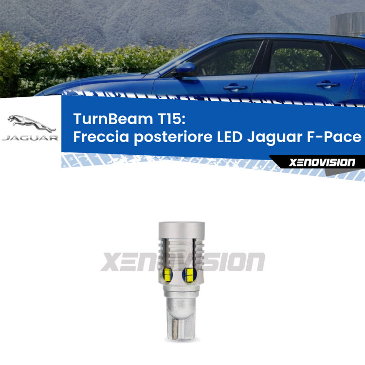 <strong>LED freccia posteriore Jaguar F-Pace </strong>X761. Una lampada LED T15 per Frecce, ottima resa in ogni direzione, Qualità Massima.