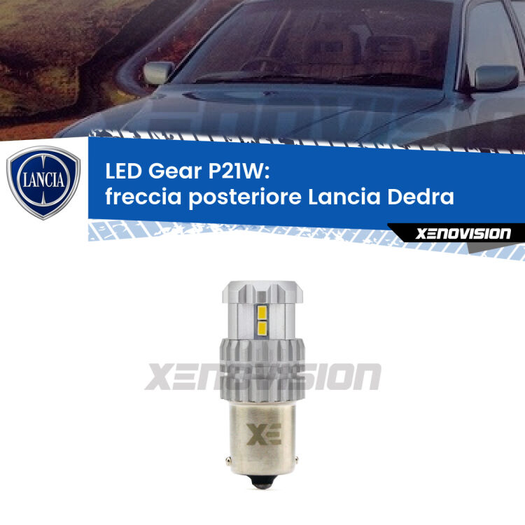 <strong>LED P21W per </strong><strong>Freccia posteriore Lancia Dedra  1989 - 1999</strong><strong>. </strong>Richiede resistenze per eliminare lampeggio rapido, 3x più luce, compatta. Top Quality.

<strong>Freccia posteriore LED per Lancia Dedra</strong>  1989 - 1999. Lampada <strong>P21W</strong>. Usa delle resistenze per eliminare lampeggio rapido.
