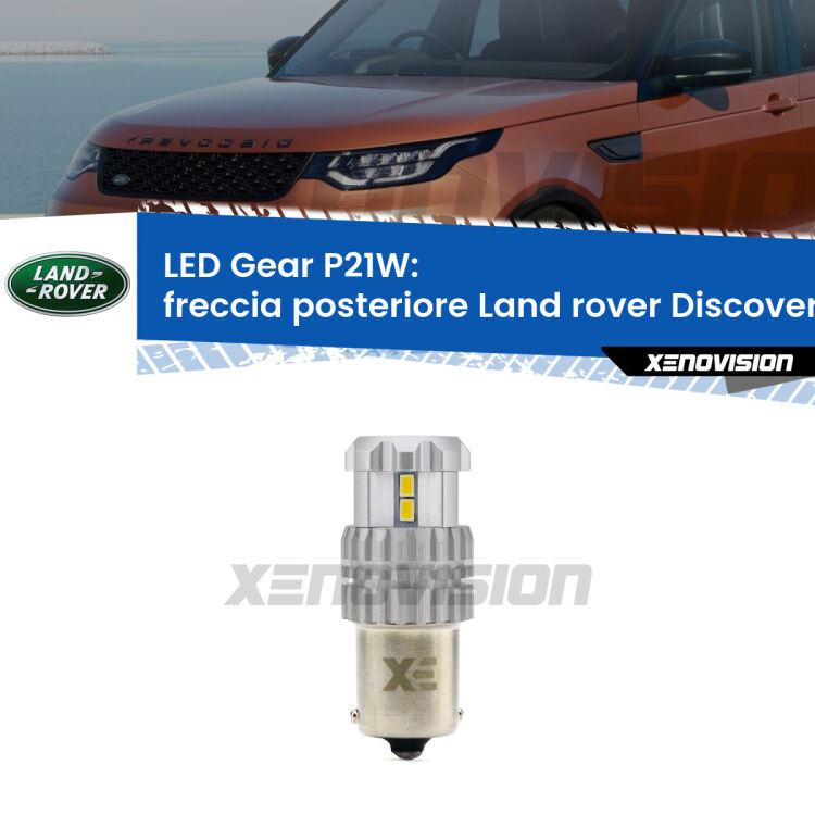 <strong>LED P21W per </strong><strong>Freccia posteriore Land rover Discovery II (L318) faro giallo</strong><strong>. </strong>Richiede resistenze per eliminare lampeggio rapido, 3x più luce, compatta. Top Quality.

<strong>Freccia posteriore LED per Land rover Discovery II</strong> L318 faro giallo. Lampada <strong>P21W</strong>. Usa delle resistenze per eliminare lampeggio rapido.