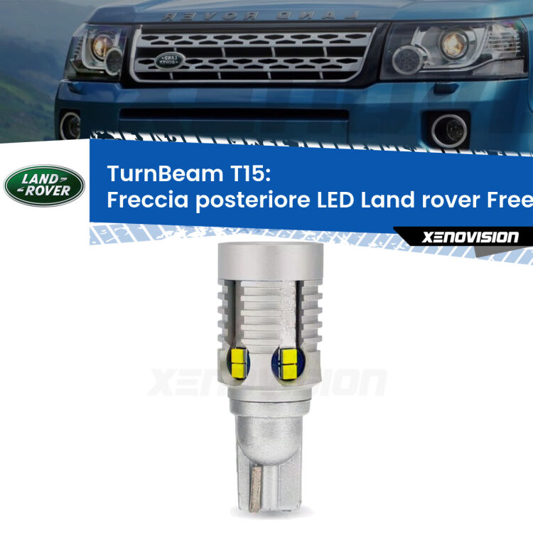 0 Freccia posteriore LED Land rover Freelander 2 L359: XE TurnBeam T15 <strong>LED freccia posteriore Land rover Freelander 2 </strong>L359. Una lampada LED T15 per Frecce, ottima resa in ogni direzione, Qualità Massima.