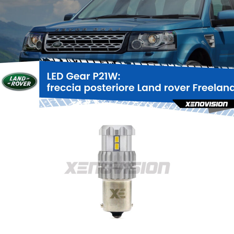 <strong>LED P21W per </strong><strong>Freccia posteriore Land rover Freelander (L314) faro giallo</strong><strong>. </strong>Richiede resistenze per eliminare lampeggio rapido, 3x più luce, compatta. Top Quality.

<strong>Freccia posteriore LED per Land rover Freelander</strong> L314 faro giallo. Lampada <strong>P21W</strong>. Usa delle resistenze per eliminare lampeggio rapido.