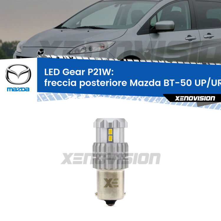 <strong>LED P21W per </strong><strong>Freccia posteriore Mazda BT-50 (UP/UR) 2011 in poi</strong><strong>. </strong>Richiede resistenze per eliminare lampeggio rapido, 3x più luce, compatta. Top Quality.

<strong>Freccia posteriore LED per Mazda BT-50</strong> UP/UR 2011 in poi. Lampada <strong>P21W</strong>. Usa delle resistenze per eliminare lampeggio rapido.