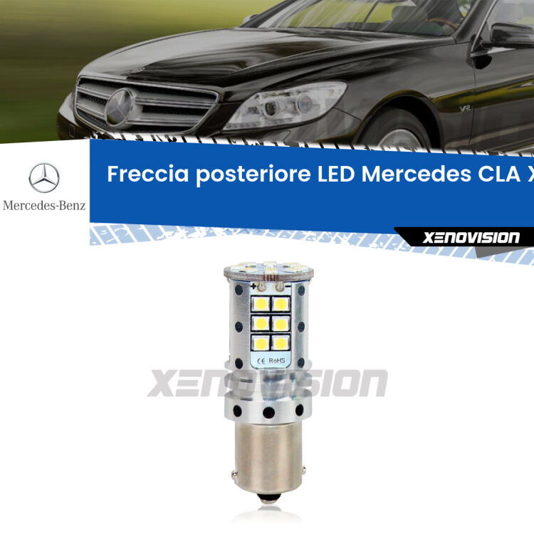 0 Freccia posteriore LED Mercedes CLA: Xenovision Arrow P21W <strong>LED </strong><strong>P21W</strong><strong> p</strong><strong><strong>e</strong>r freccia posteriore Mercedes CLA</strong>. 8x volte più luce, No Hyperflash, dimensioni compatte. Qualità Massima.