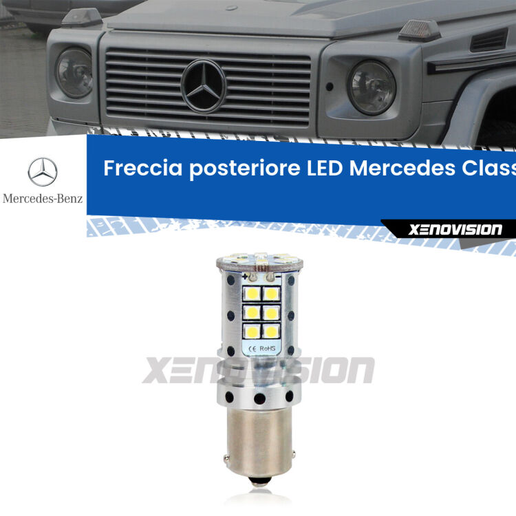 0 Freccia posteriore LED Mercedes Classe-G: Xenovision Arrow P21W <strong>LED </strong><strong>P21W</strong><strong> p</strong><strong><strong>e</strong>r freccia posteriore Mercedes Classe-G</strong>. 8x volte più luce, No Hyperflash, dimensioni compatte. Qualità Massima.