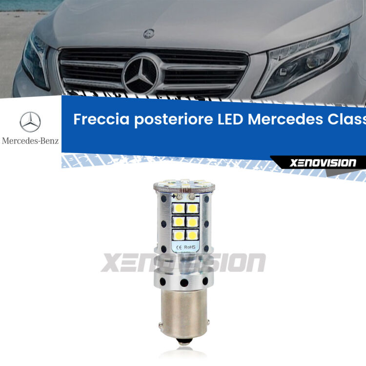 0 Freccia posteriore LED Mercedes Classe-V: Xenovision Arrow P21W <strong>LED </strong><strong>P21W</strong><strong> p</strong><strong><strong>e</strong>r freccia posteriore Mercedes Classe-V</strong>. 8x volte più luce, No Hyperflash, dimensioni compatte. Qualità Massima.