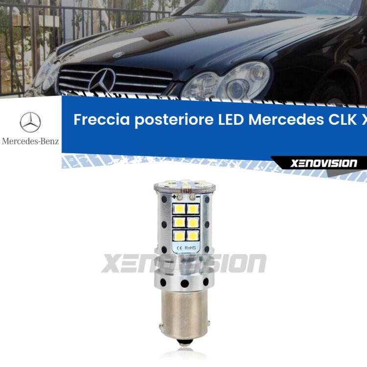 0 Freccia posteriore LED Mercedes CLK: Xenovision Arrow P21W <strong>LED </strong><strong>P21W</strong><strong> p</strong><strong><strong>e</strong>r freccia posteriore Mercedes CLK</strong>. 8x volte più luce, No Hyperflash, dimensioni compatte. Qualità Massima.