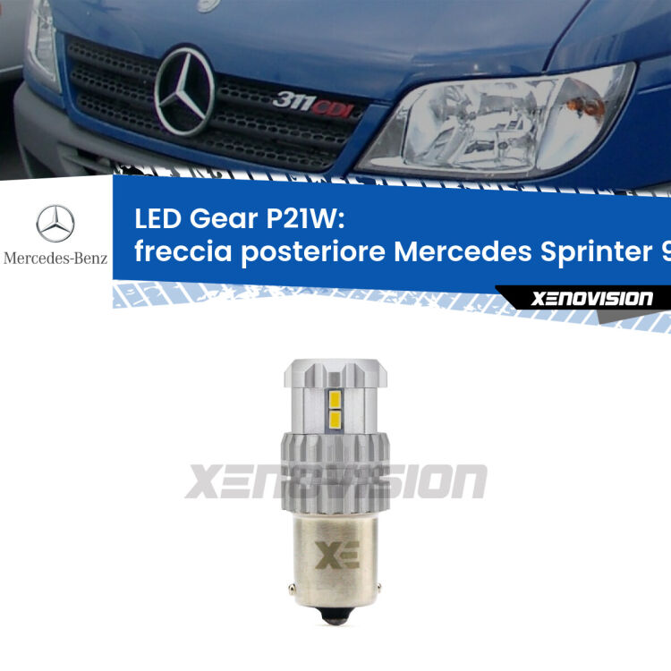 <strong>LED P21W per </strong><strong>Freccia posteriore Mercedes Sprinter (903) 1995 - 2006</strong><strong>. </strong>Richiede resistenze per eliminare lampeggio rapido, 3x più luce, compatta. Top Quality.

<strong>Freccia posteriore LED per Mercedes Sprinter</strong> 903 1995 - 2006. Lampada <strong>P21W</strong>. Usa delle resistenze per eliminare lampeggio rapido.