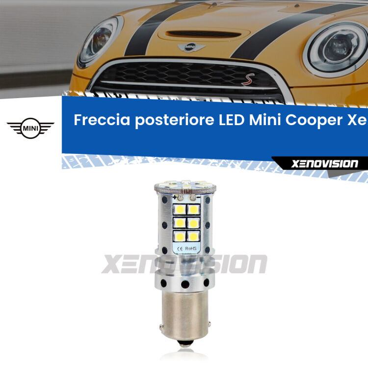 0 Freccia posteriore LED Mini Cooper: Xenovision Arrow P21W <strong>LED </strong><strong>P21W</strong><strong> p</strong><strong><strong>e</strong>r freccia posteriore Mini Cooper</strong>. 8x volte più luce, No Hyperflash, dimensioni compatte. Qualità Massima.