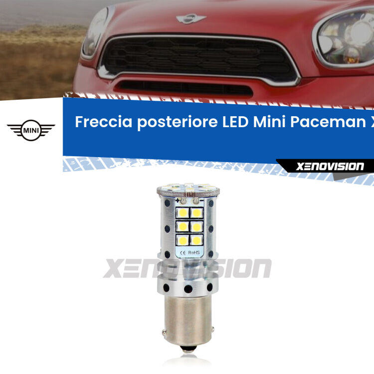 0 Freccia posteriore LED Mini Paceman: Xenovision Arrow P21W <strong>LED </strong><strong>P21W</strong><strong> p</strong><strong><strong>e</strong>r freccia posteriore Mini Paceman</strong>. 8x volte più luce, No Hyperflash, dimensioni compatte. Qualità Massima.